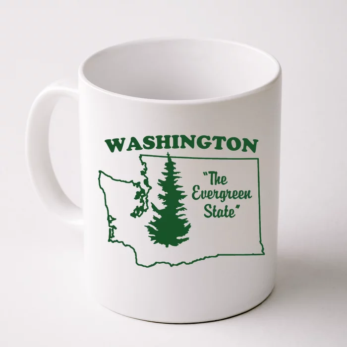 Washington Home I Love Wa Evergreen State Front & Back Coffee Mug