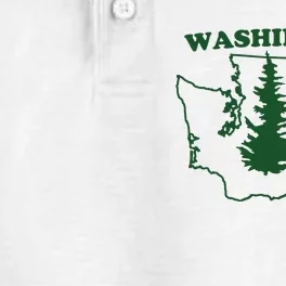 Washington Home I Love Wa Evergreen State Dry Zone Grid Performance Polo