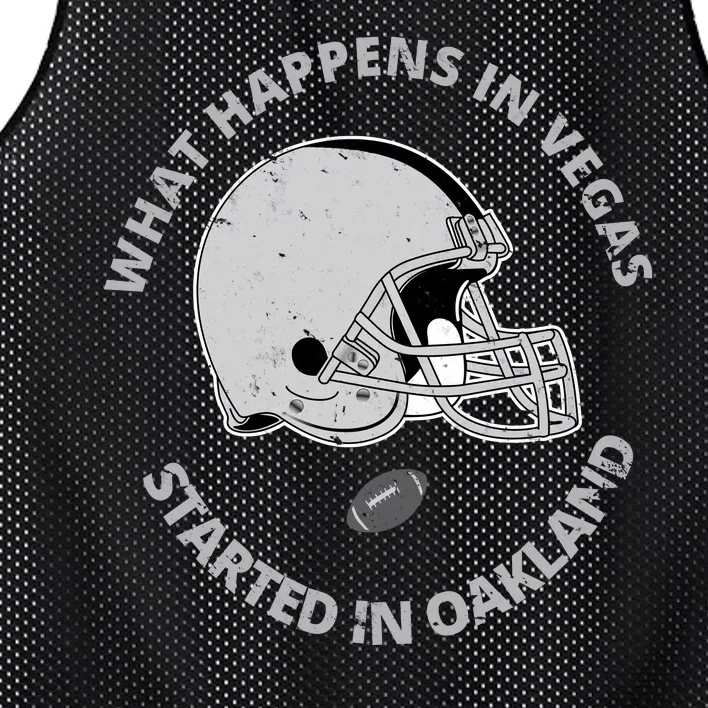 What Happens In Vegas Started In Oakland Mesh Reversible Basketball Jersey Tank