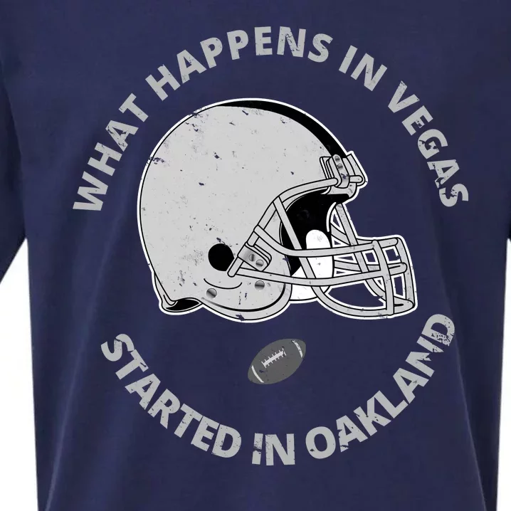 What Happens In Vegas Started In Oakland Sueded Cloud Jersey T-Shirt