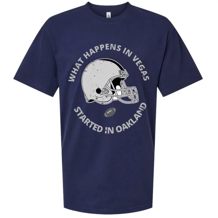 What Happens In Vegas Started In Oakland Sueded Cloud Jersey T-Shirt