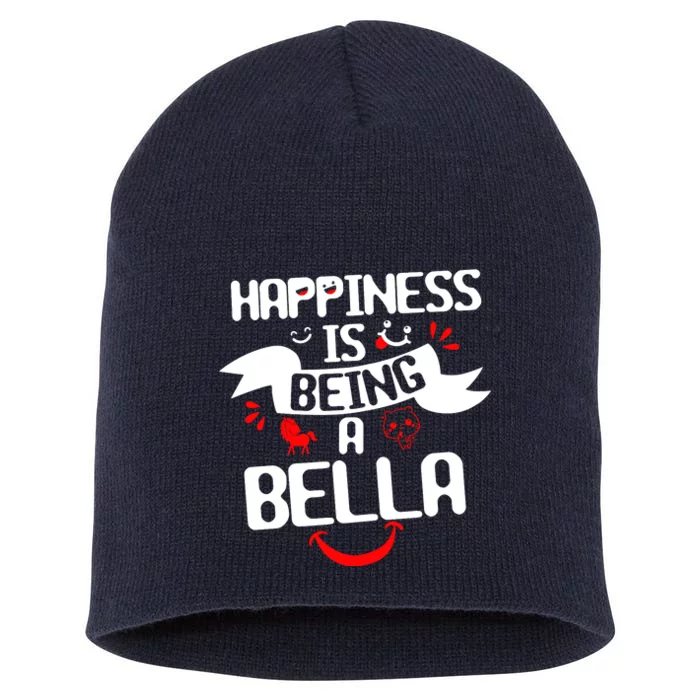 Women Happiness Is Being A Bella Best Grandma T Short Acrylic Beanie