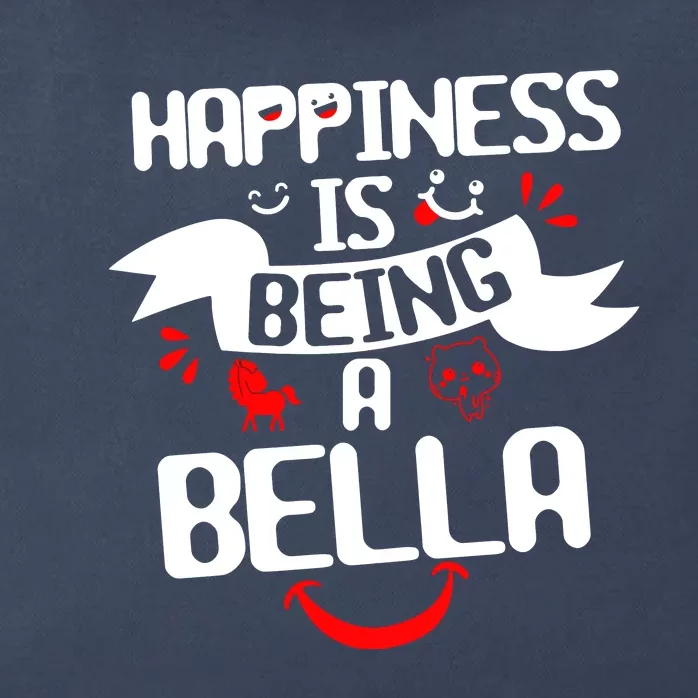 Women Happiness Is Being A Bella Best Grandma T Zip Tote Bag