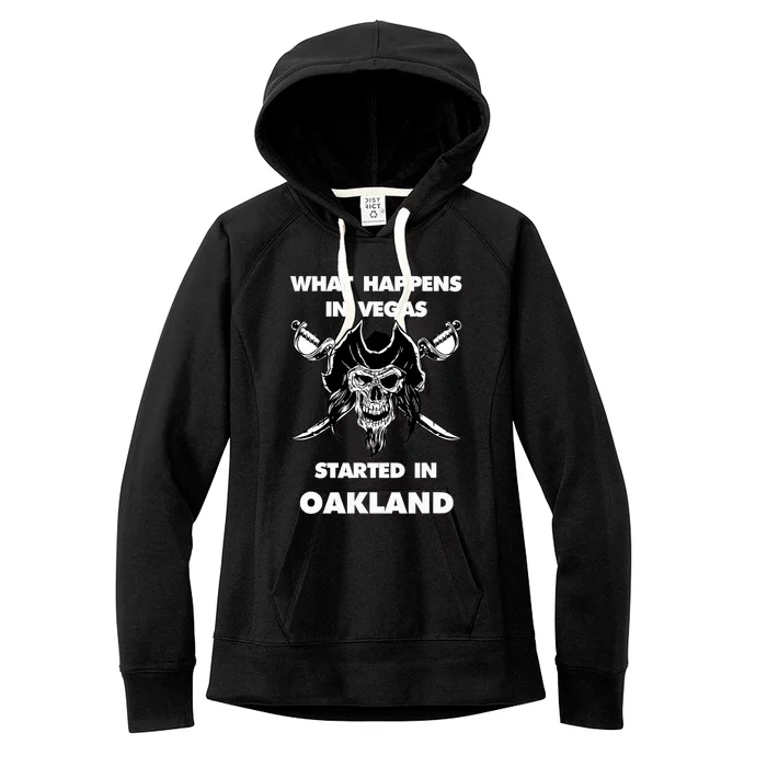 What happens in Vegas started in Oakland Gift Christmas Women's Fleece Hoodie