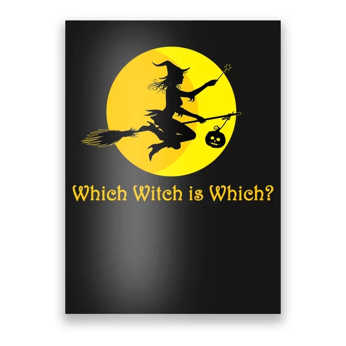 Which Witch is Which? Funny Halloween Poster