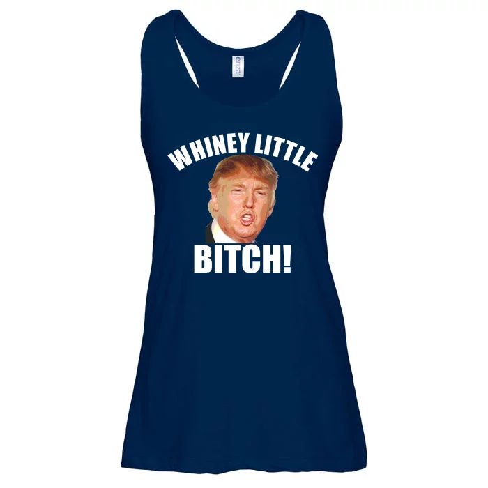 Whiney Little Bitch! Trump Hillary For President Ladies Essential Flowy Tank