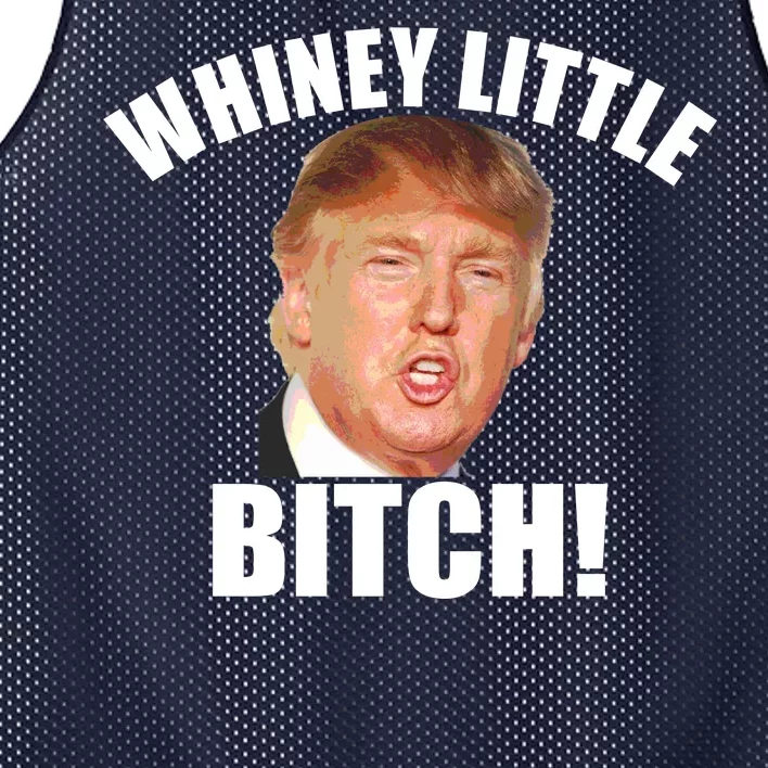 Whiney Little Bitch! Trump Hillary For President Mesh Reversible Basketball Jersey Tank