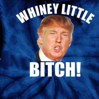 Whiney Little Bitch! Trump Hillary For President Tie Dye Hoodie