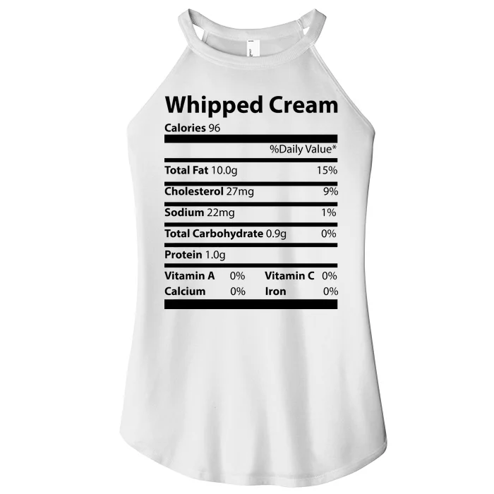 Whipped Cream Nutritional Facts Funny Thanksgiving Women’s Perfect Tri Rocker Tank