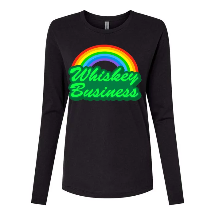 Whiskey Business Womens Cotton Relaxed Long Sleeve T-Shirt