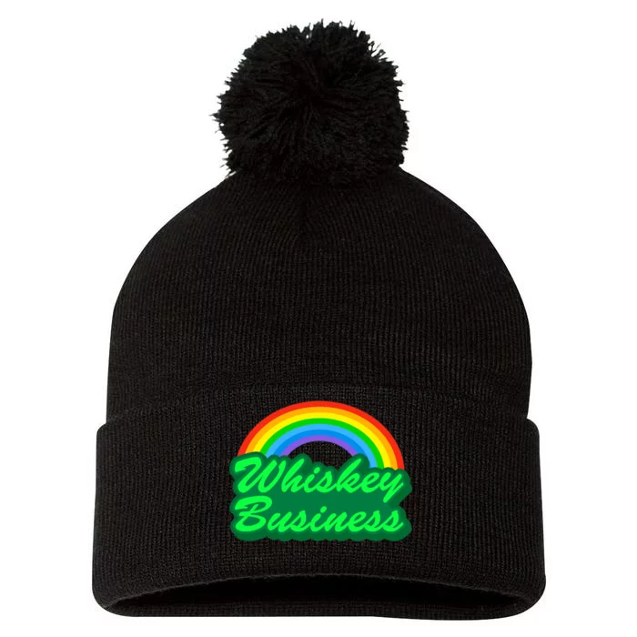 Whiskey Business Pom Pom 12in Knit Beanie