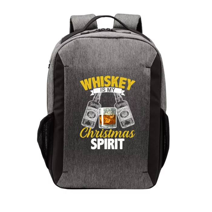 Whiskey Is My Christmas Spirit Vector Backpack