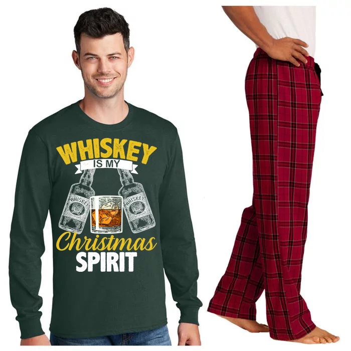 Whiskey Is My Christmas Spirit Long Sleeve Pajama Set