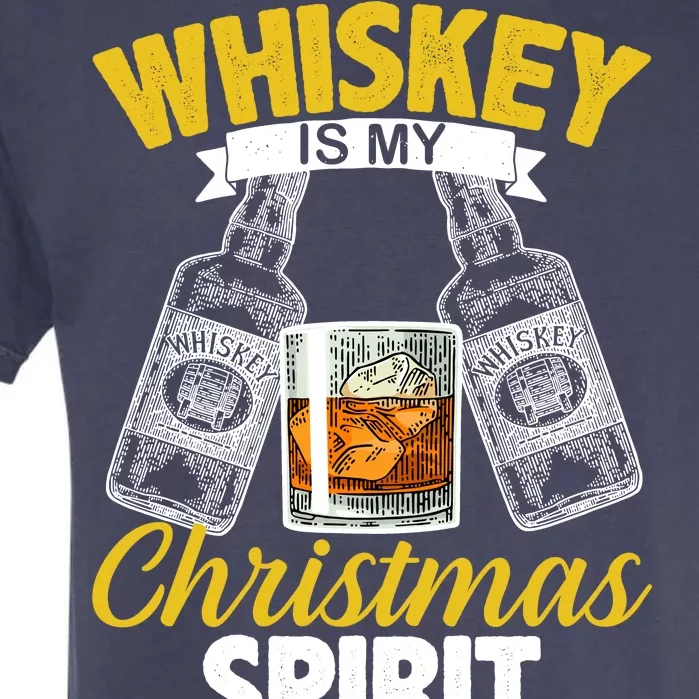 Whiskey Is My Christmas Spirit Garment-Dyed Heavyweight T-Shirt