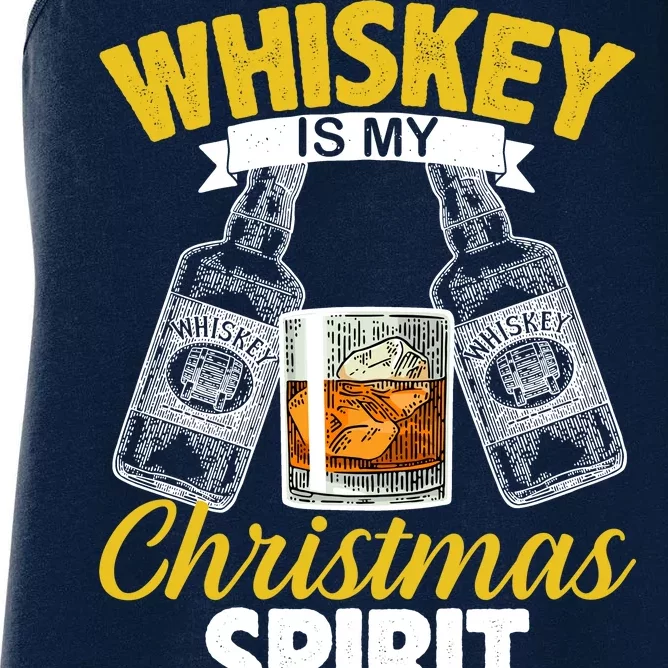 Whiskey Is My Christmas Spirit Women's Racerback Tank