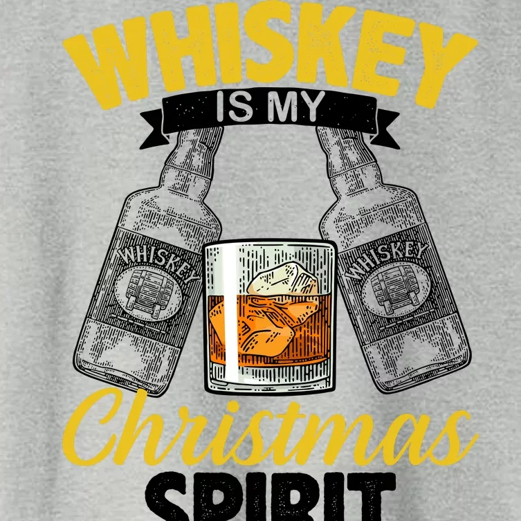 Whiskey Is My Christmas Spirit Women's Crop Top Tee