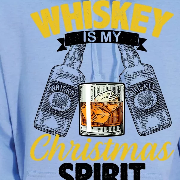 Whiskey Is My Christmas Spirit Unisex Surf Hoodie