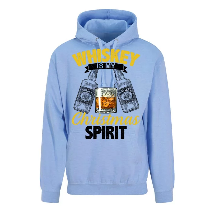 Whiskey Is My Christmas Spirit Unisex Surf Hoodie