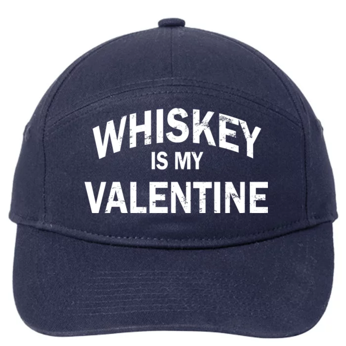 Whiskey Is My Valentine 7-Panel Snapback Hat