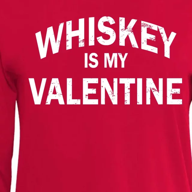 Whiskey Is My Valentine Womens Cotton Relaxed Long Sleeve T-Shirt