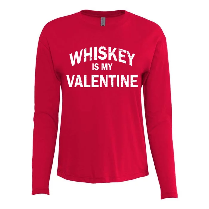 Whiskey Is My Valentine Womens Cotton Relaxed Long Sleeve T-Shirt