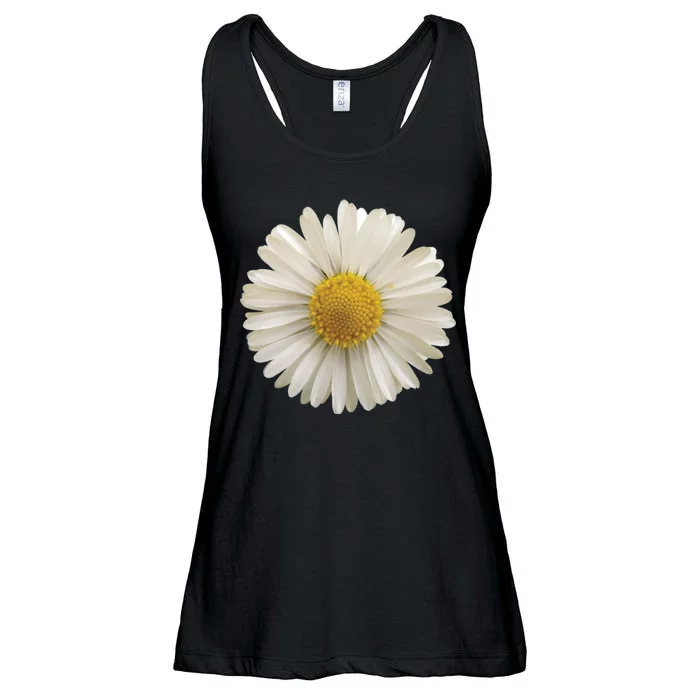 White Daisy Ladies Essential Flowy Tank