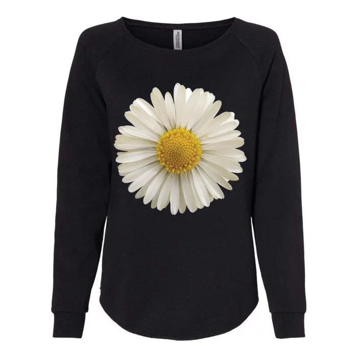 White Daisy Womens California Wash Sweatshirt