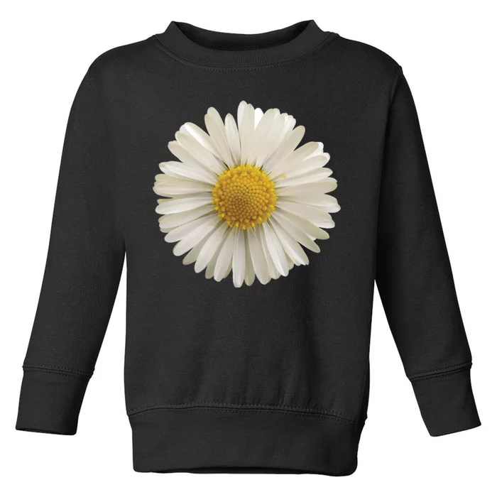 White Daisy Toddler Sweatshirt