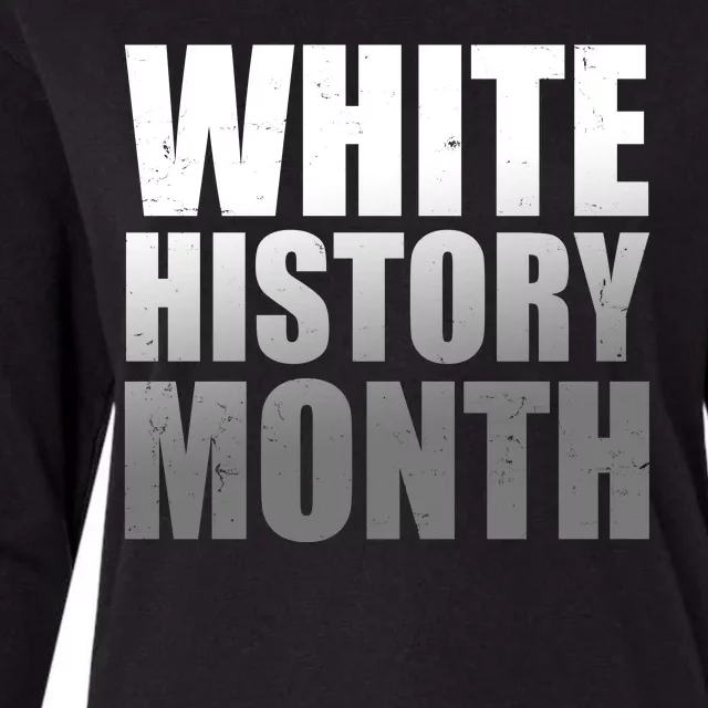 White History Month Womens Cotton Relaxed Long Sleeve T-Shirt