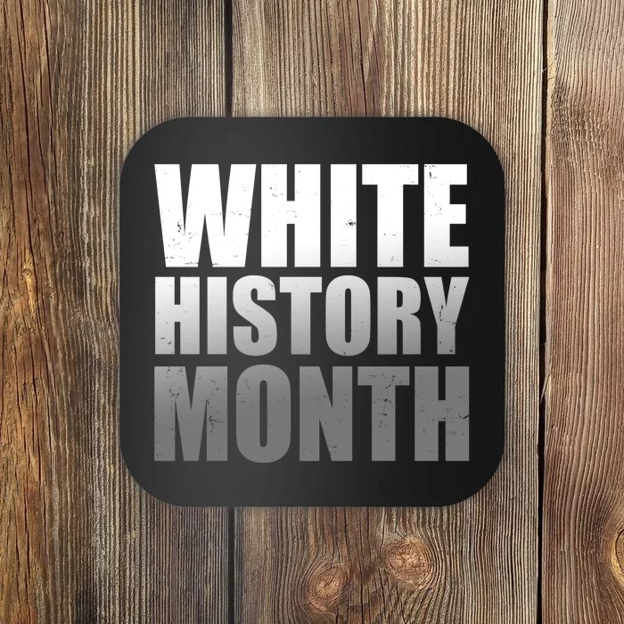 White History Month Coaster