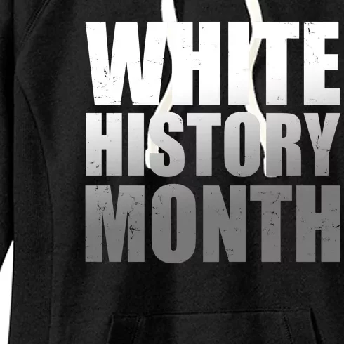 White History Month Women's Fleece Hoodie