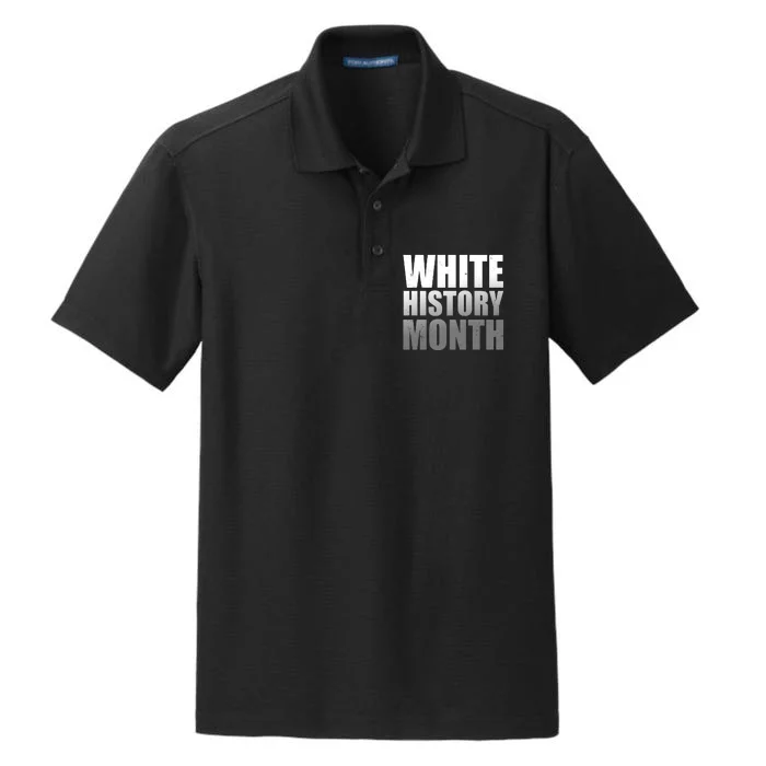 White History Month Dry Zone Grid Performance Polo