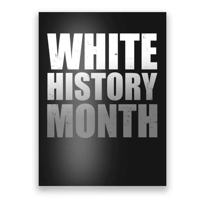 White History Month Poster