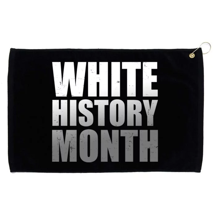 White History Month Grommeted Golf Towel