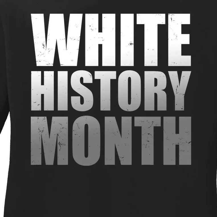 White History Month Ladies Long Sleeve Shirt