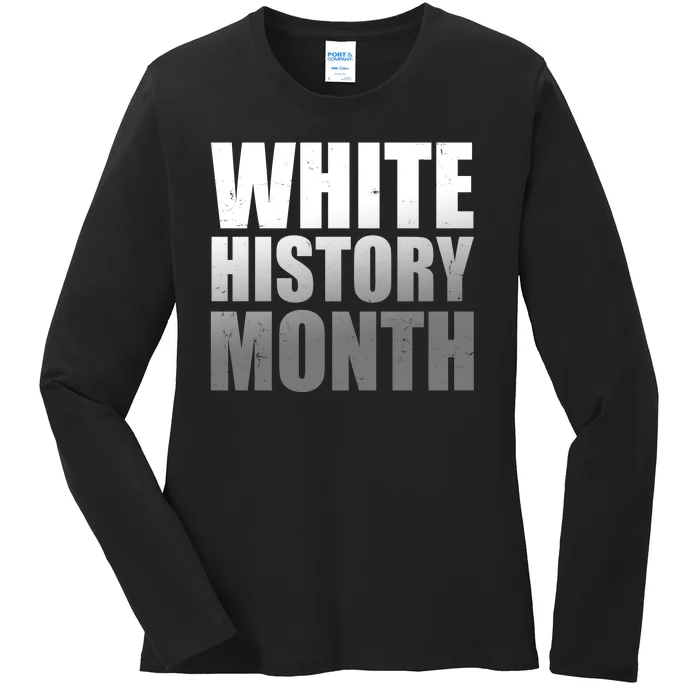 White History Month Ladies Long Sleeve Shirt