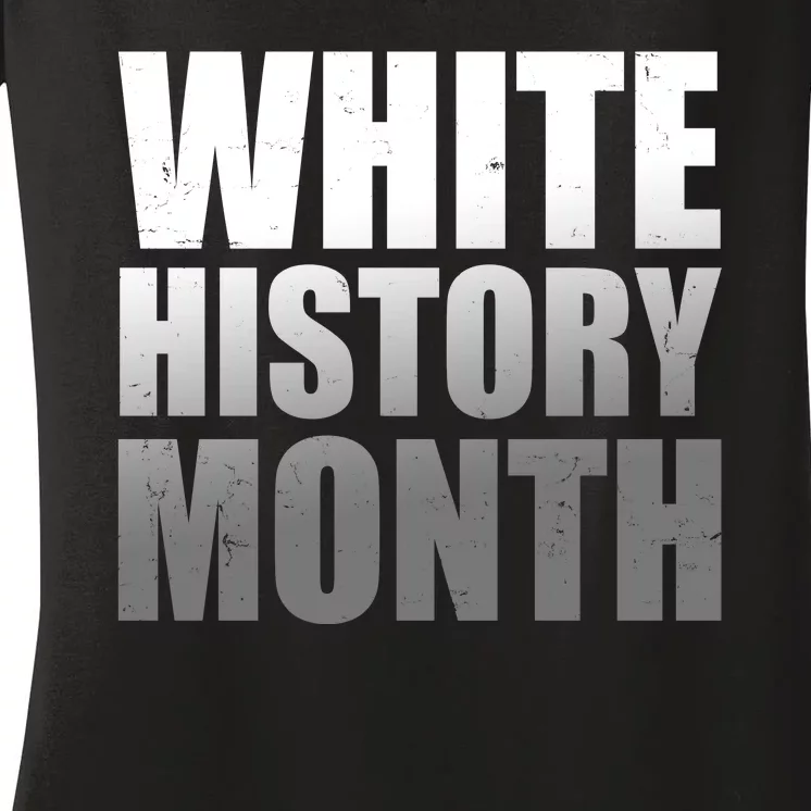 White History Month Women's V-Neck T-Shirt