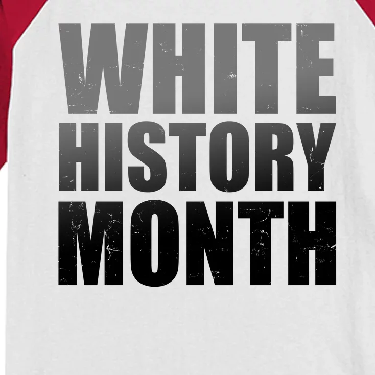 White History Month Kids Colorblock Raglan Jersey