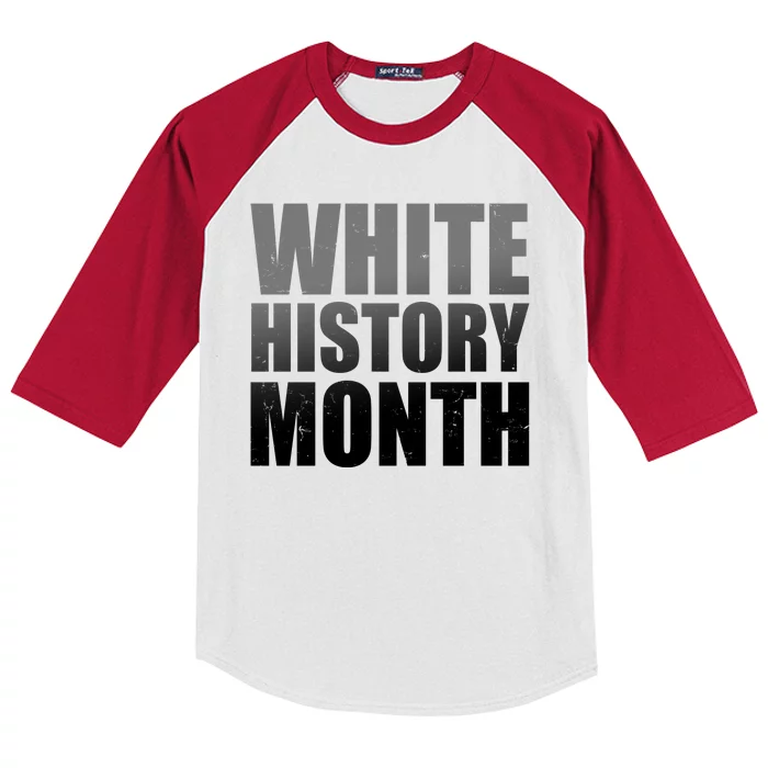 White History Month Kids Colorblock Raglan Jersey