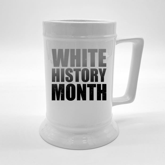 White History Month Front & Back Beer Stein