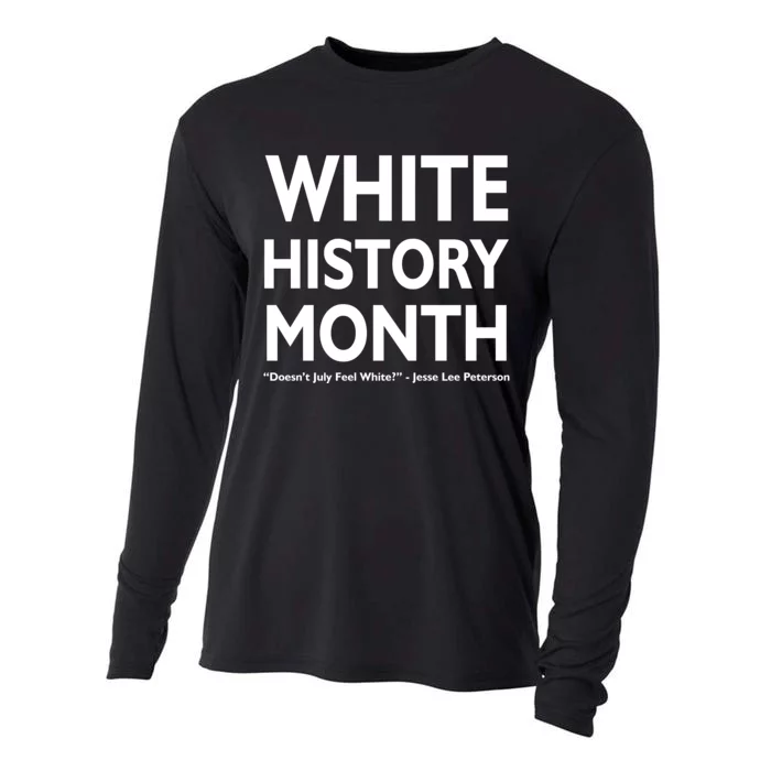 White History Month Doesn't July Feel White Cooling Performance Long Sleeve Crew