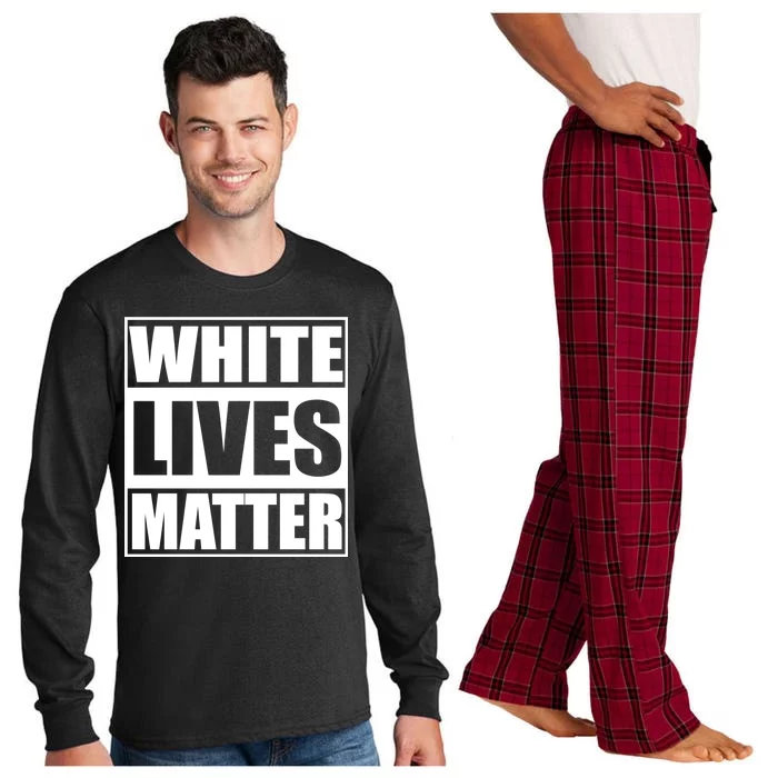 White Lives Matter Long Sleeve Pajama Set