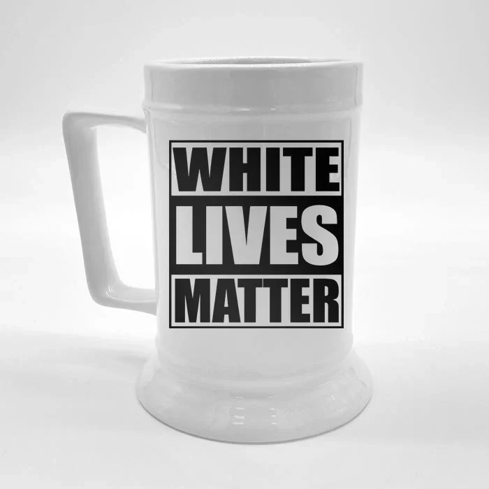 White Lives Matter Front & Back Beer Stein