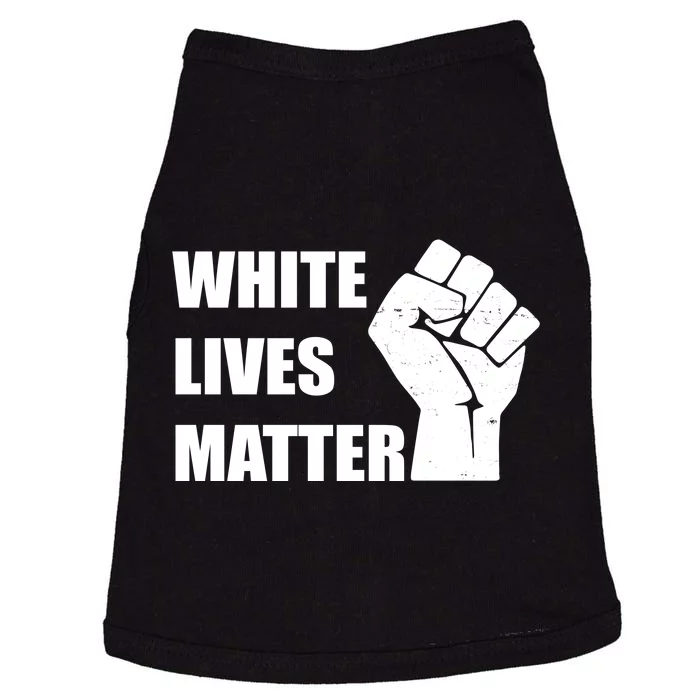 White Lives Matter Fist Doggie Tank