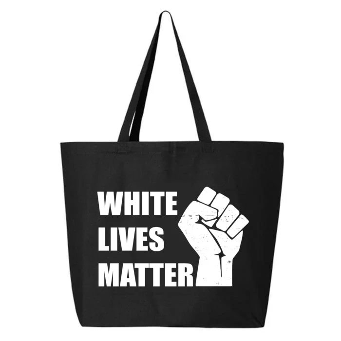 White Lives Matter Fist 25L Jumbo Tote