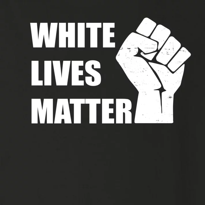 White Lives Matter Fist Toddler Long Sleeve Shirt