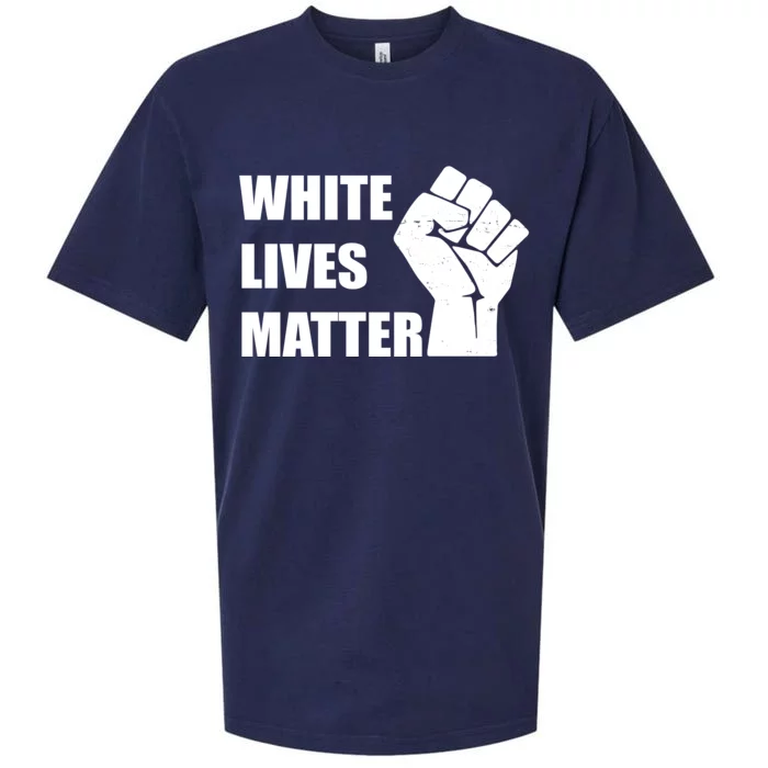 White Lives Matter Fist Sueded Cloud Jersey T-Shirt