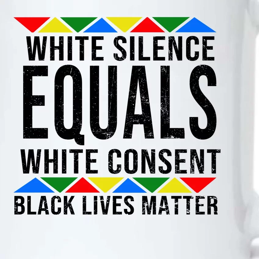 White Silence Black Lives Matter Black Color Changing Mug