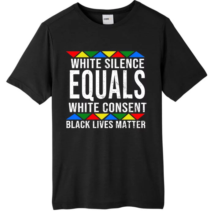 White Silence Black Lives Matter ChromaSoft Performance T-Shirt