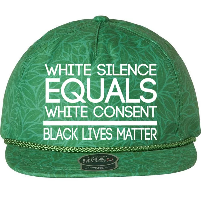 White Silence Equals White Consent Black Lives Matter Aloha Rope Hat